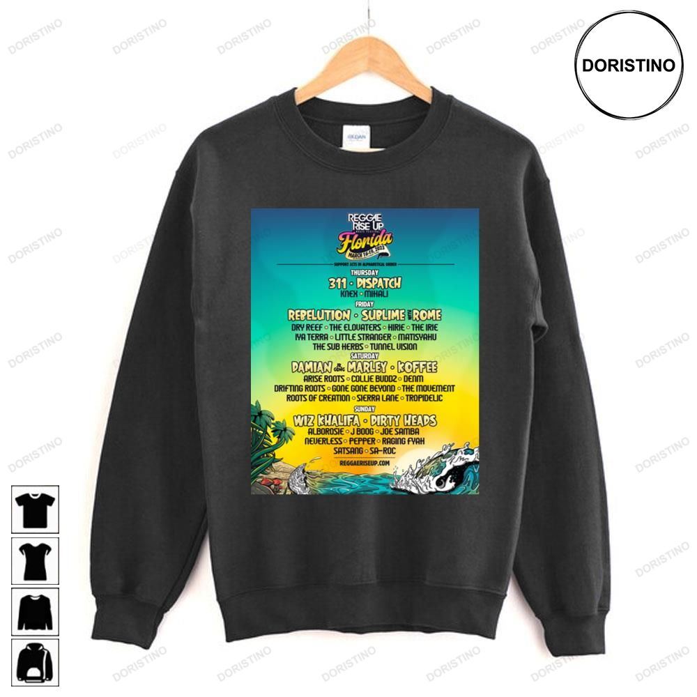 Rise And Vibes Music Festival 2023 Tour Limited Edition T-shirts